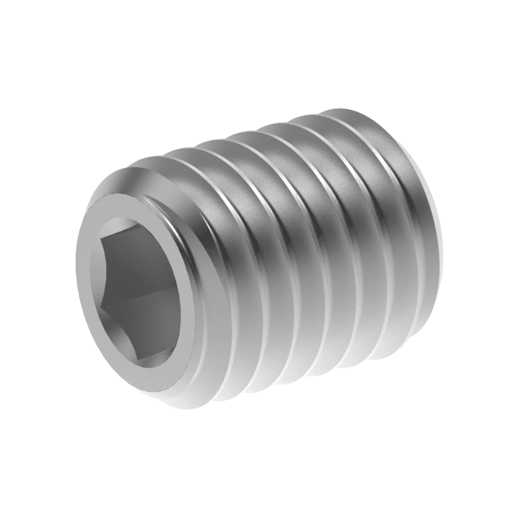 Metric DIN Flat Point Set Screws 316 Stainless Steel