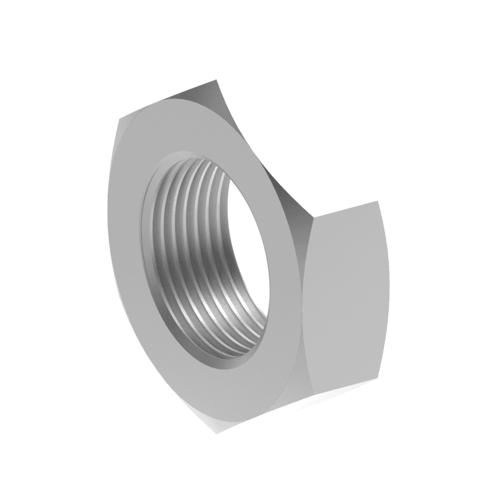 Metric DIN Coarse Hex Jam Nut Zinc CR+3