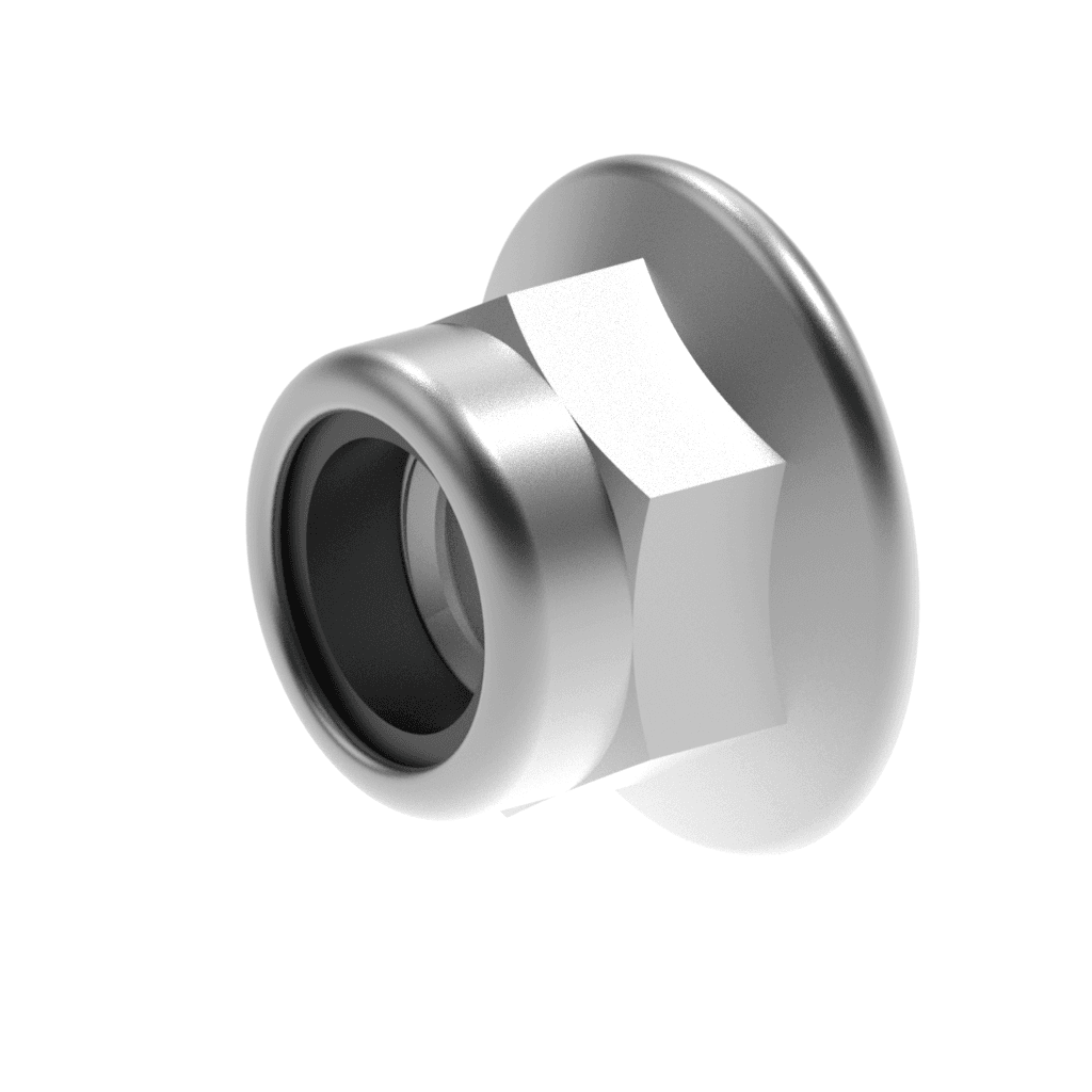 Metric DIN Flange Nylon Insert Locknuts